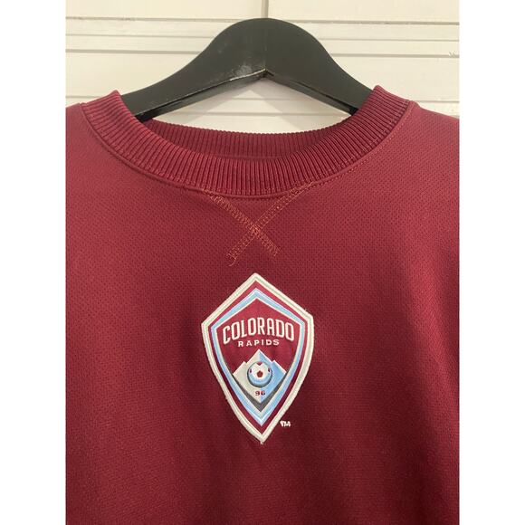 Colorado Rapids Adidas MLS Soccer Crewneck Sweatshirt Size L - Picture 2 of 5